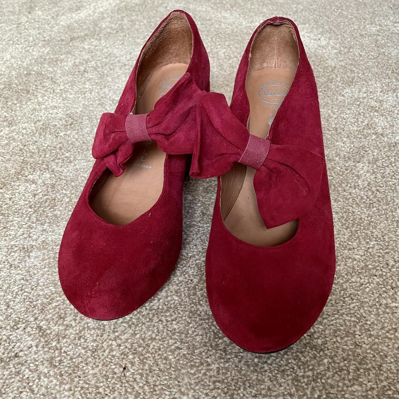 Women's Red and Burgundy Footwear | Depop