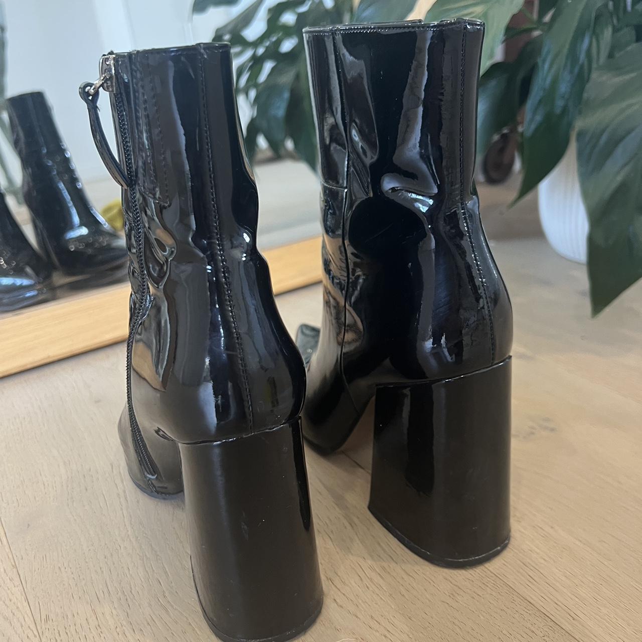 Alias Mae ahara boots patent black leather Size... Depop
