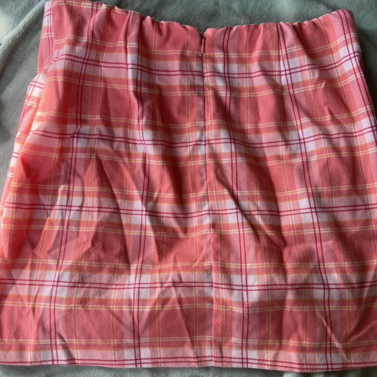 Wild fable pink plaid cheap skirt