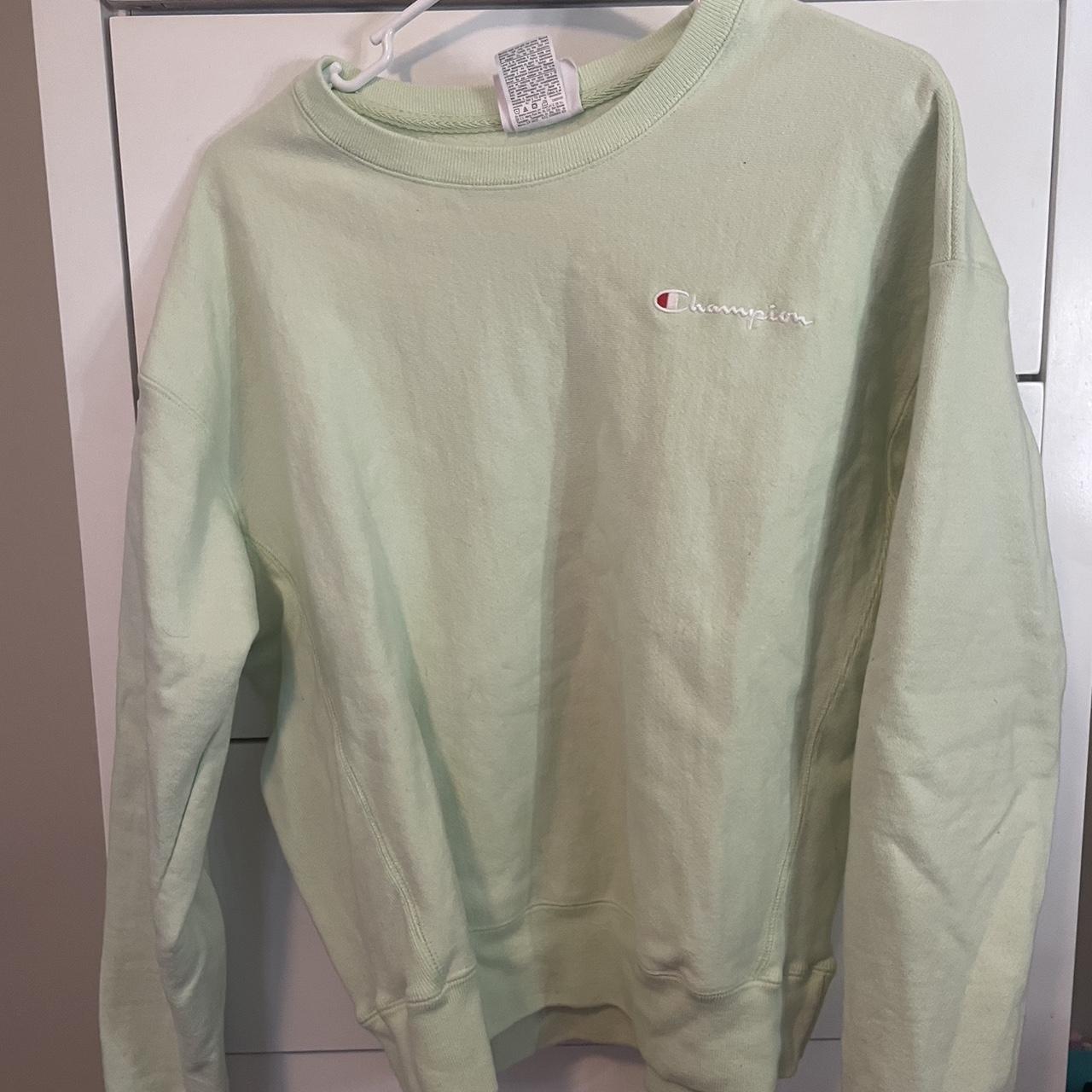 Champion Lime Pretty light green crewneck From