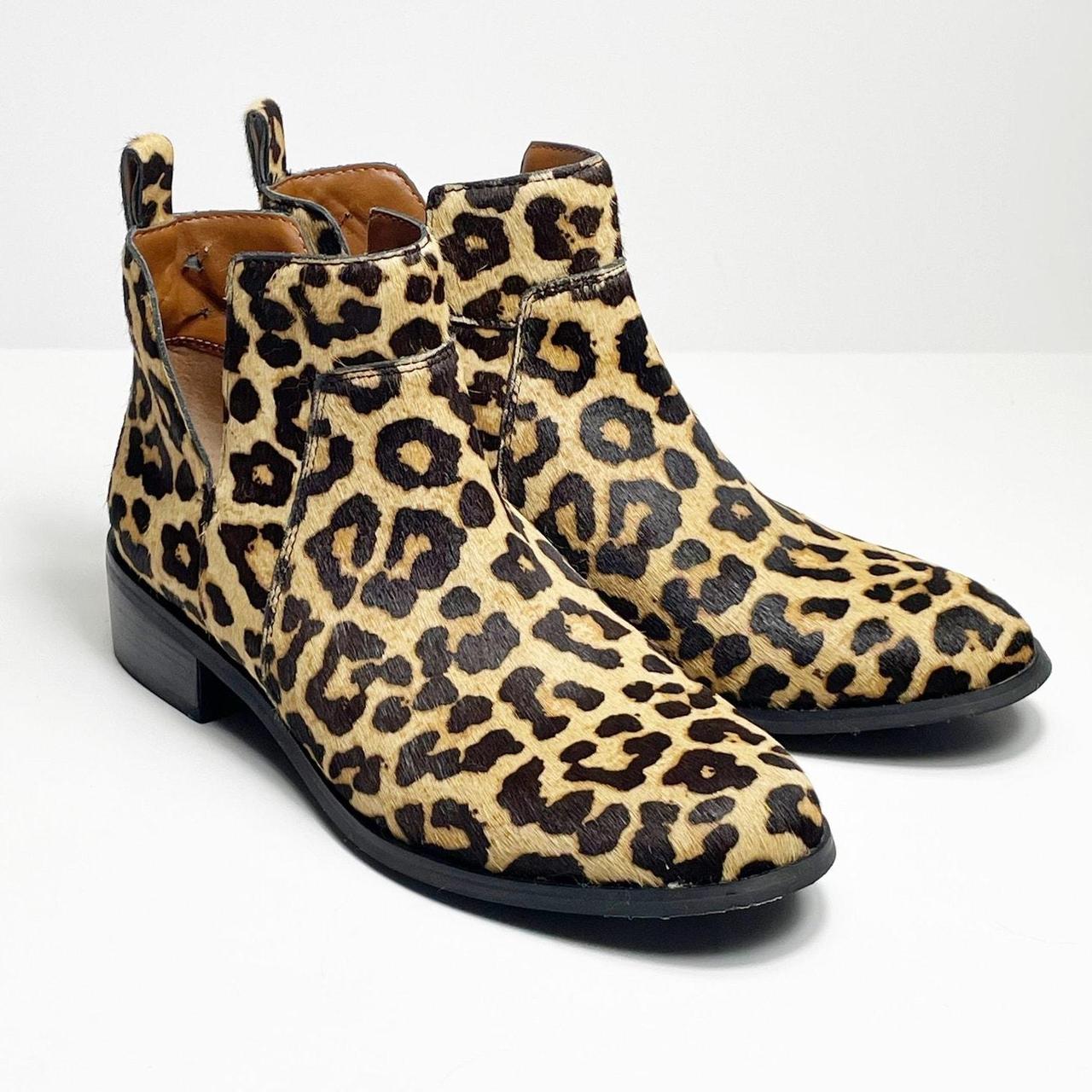 Franco Sarto Women s Leopard Calf Hair Ankle Boots. Depop