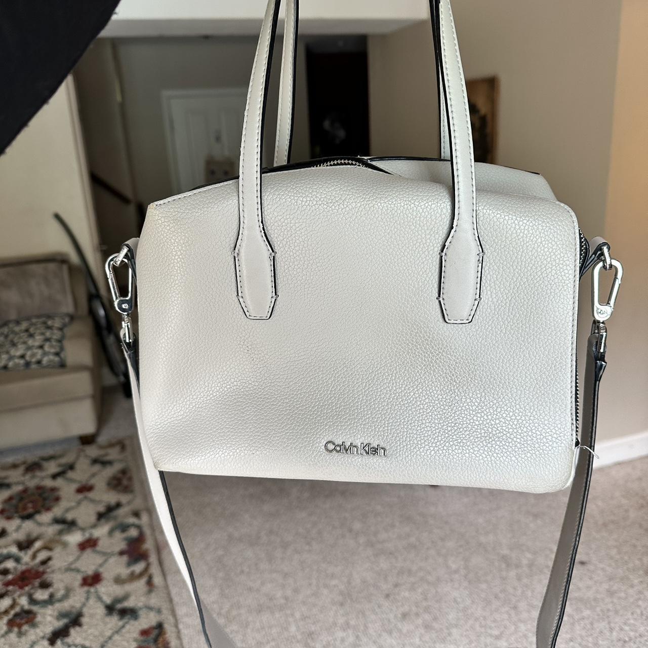 Calvin Klein grey crossbody purse