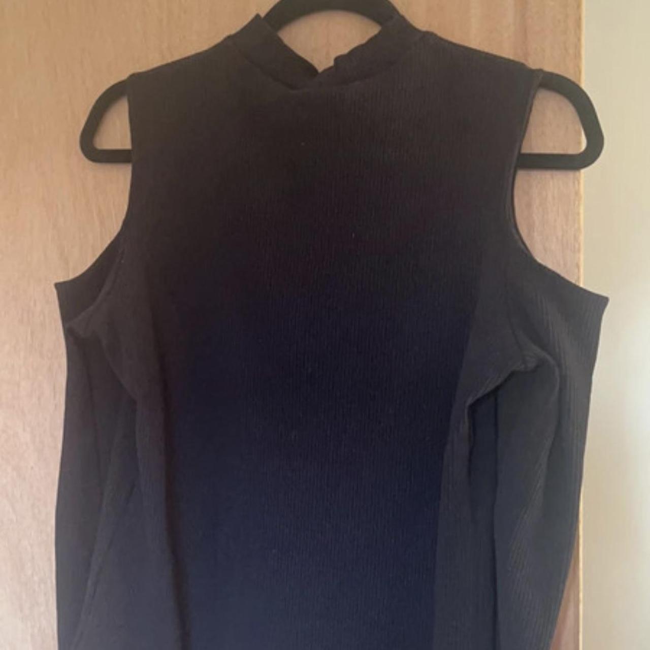 Killstar cut out shoulder and chest top with hanging... - Depop