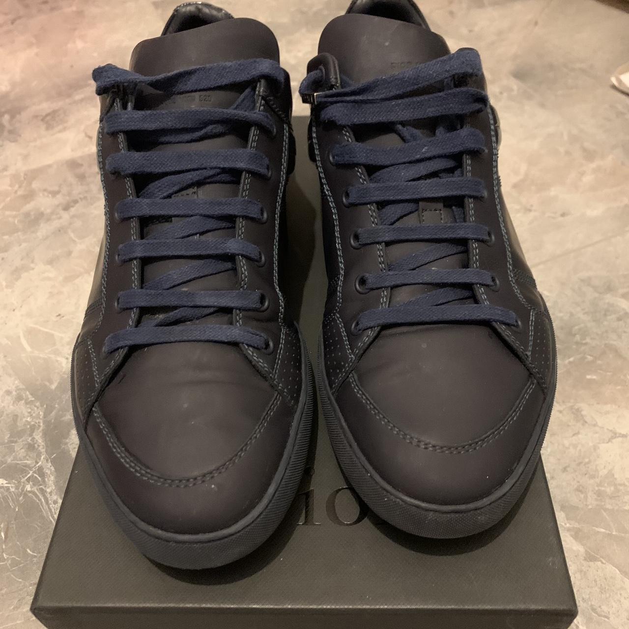 Dior B18 Sneakers Navy, size 45. Rrp £500, a bargain... - Depop