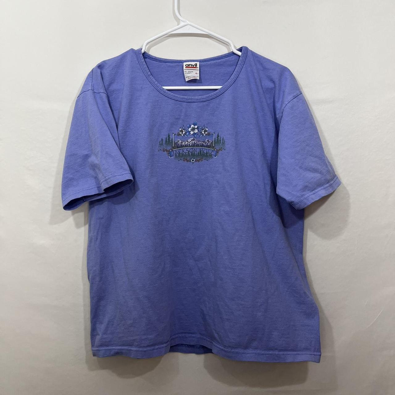 1994 Jackson Hole Tee 🪵 ABOUT: Purple vintage... - Depop