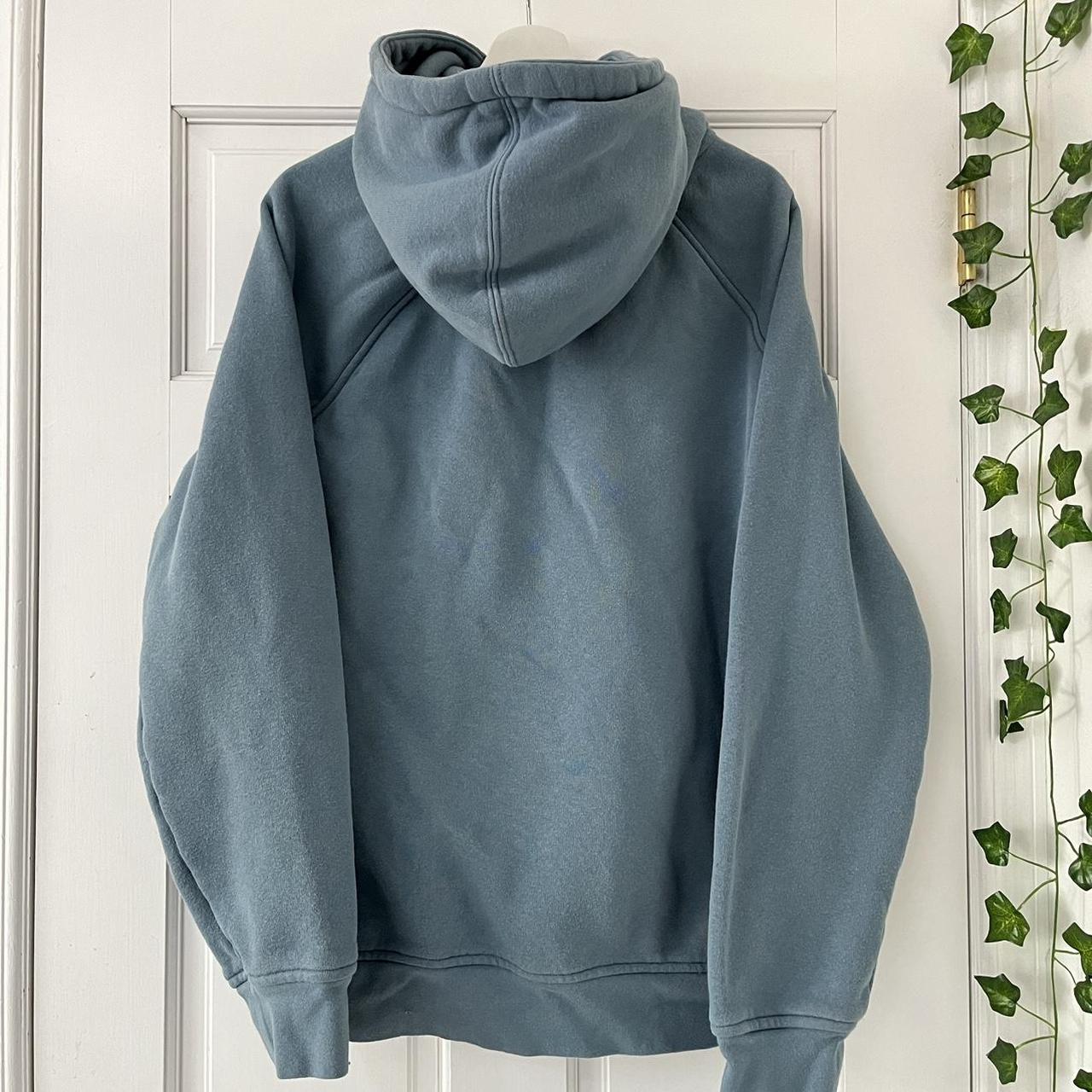 Vintage Basic Zip-Up Hoodie 🪵 ABOUT: Light blue 10... - Depop