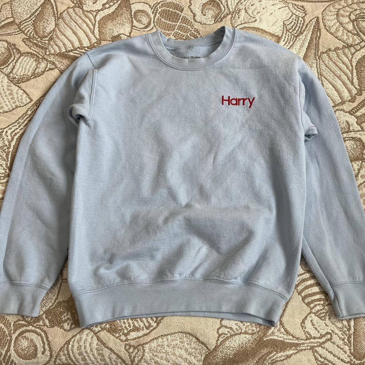 Harry styles blue online crew neck