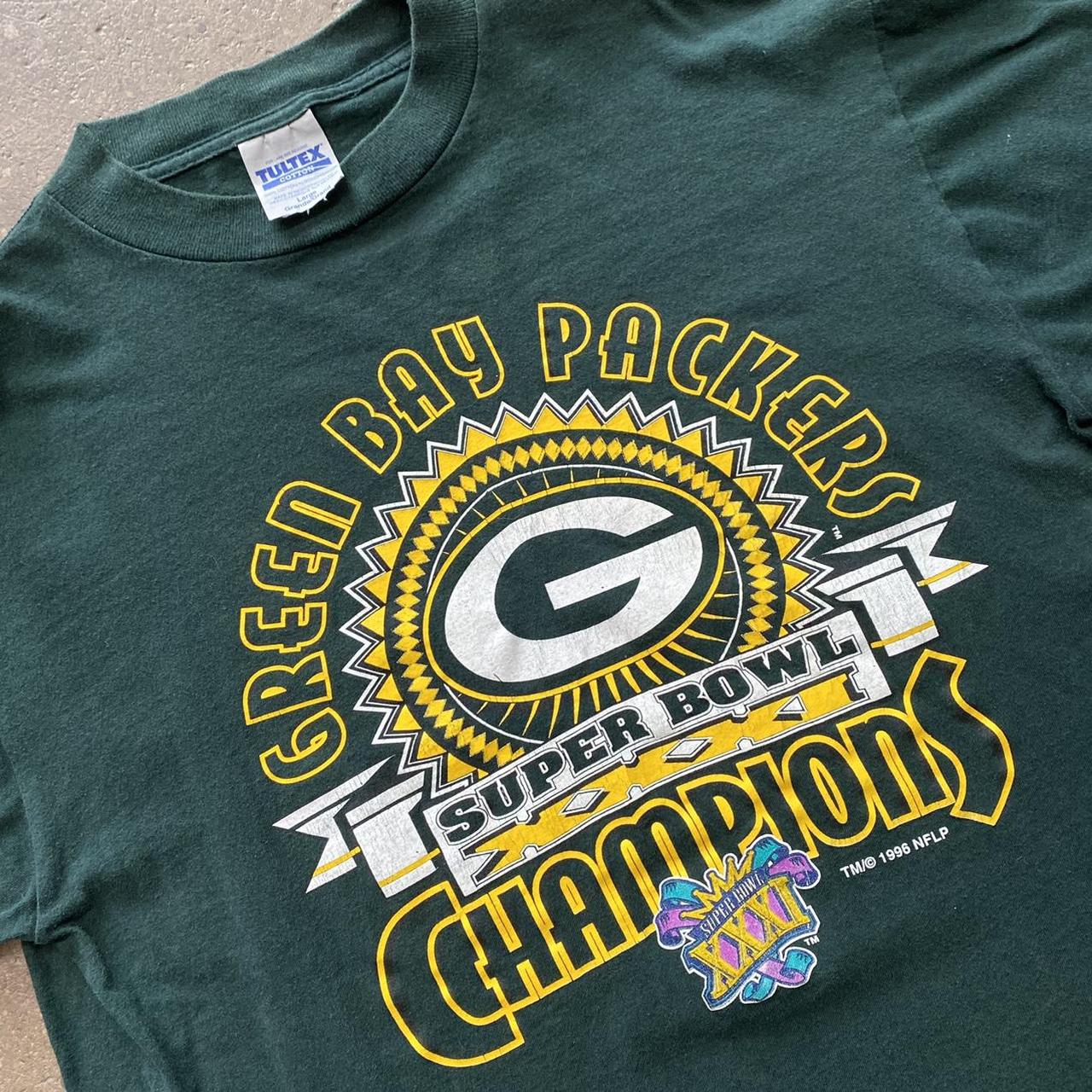 Vintage Green Bay Packer Superbowl 31 Champions T-shirt 