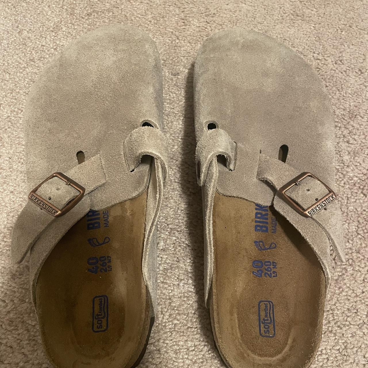 Birkenstock soft footbed Bostons size 40 color is... - Depop