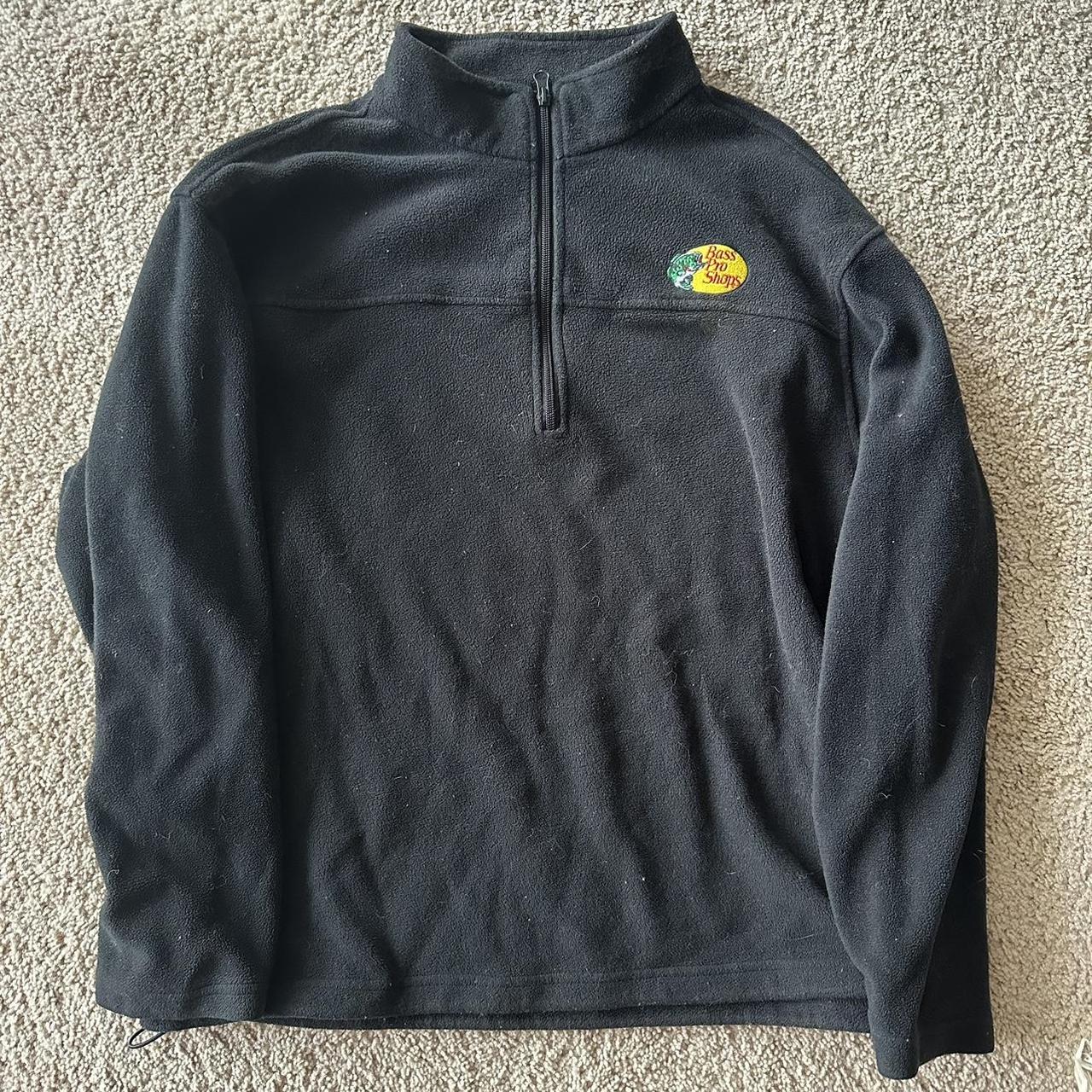 Bass pro shops quarter zip fleece • I will lint... - Depop