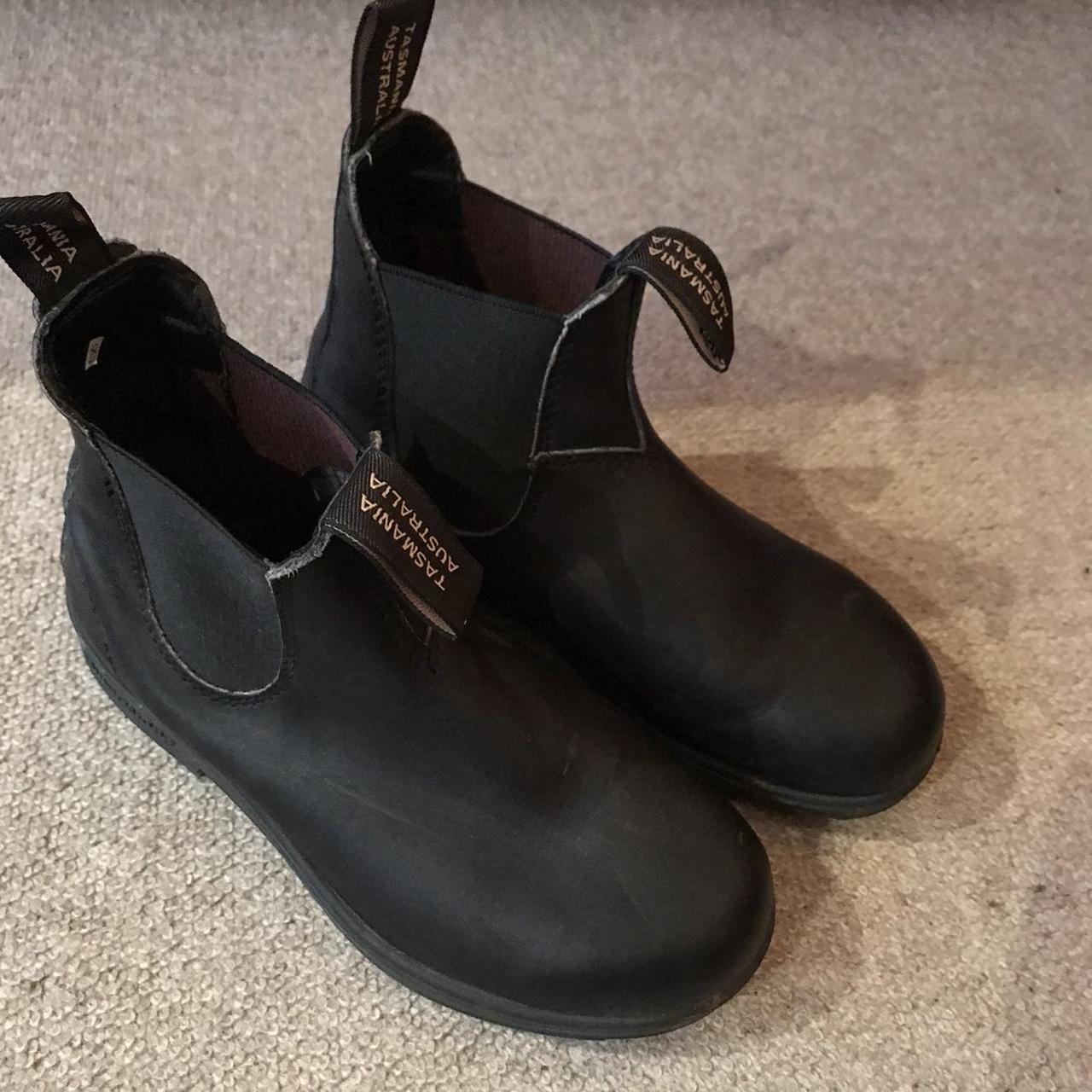 Black pull on blundstones in size UK 3. Very good... Depop