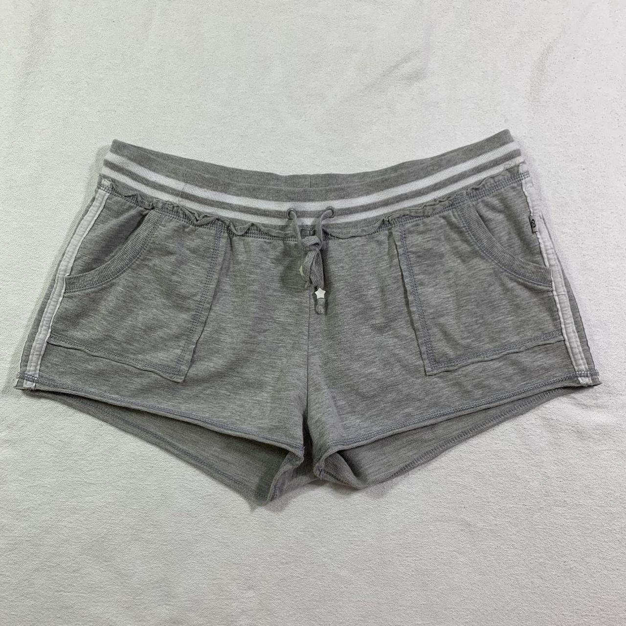 Self Esteem Women's Grey and White Shorts | Depop