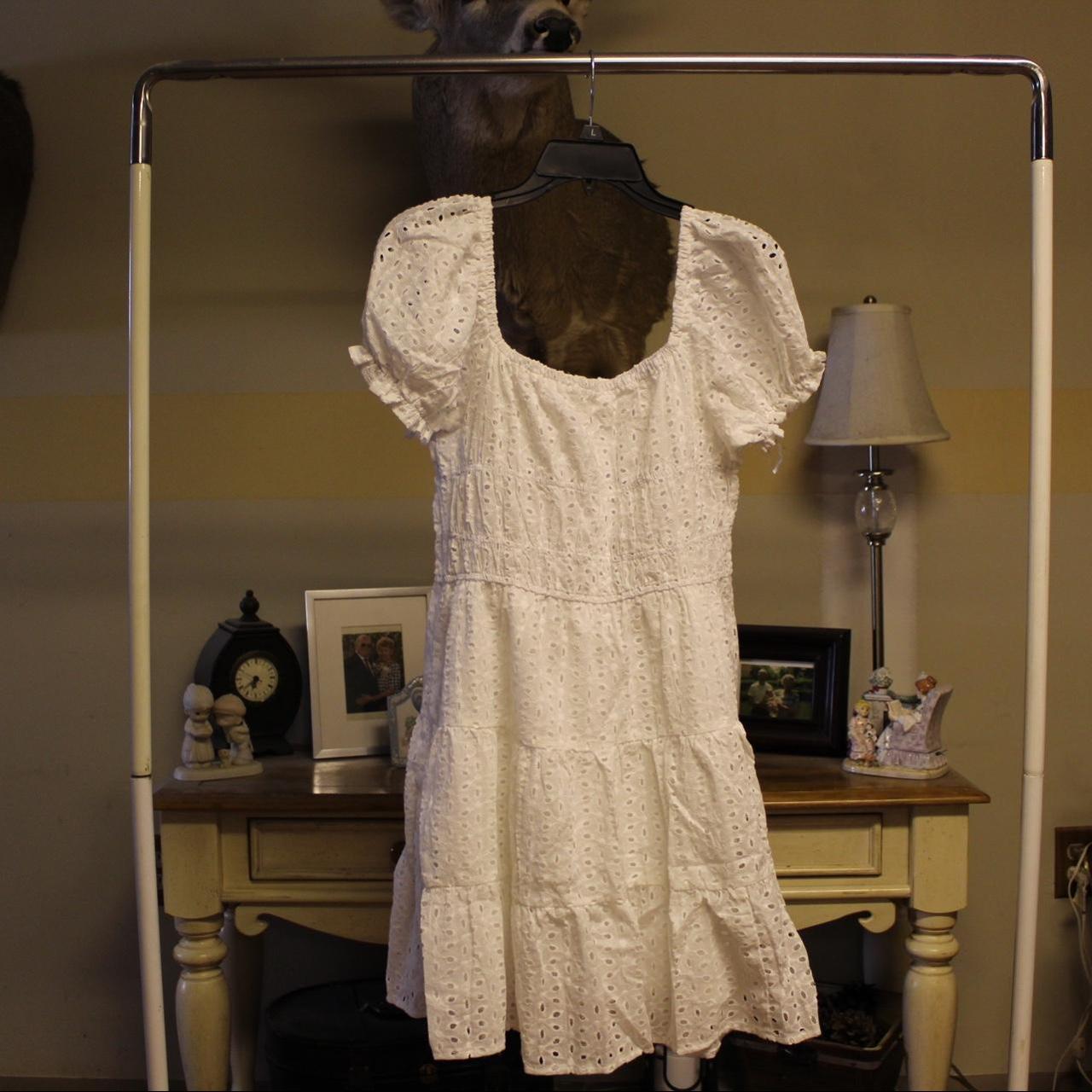 Romwe Women's White Dress