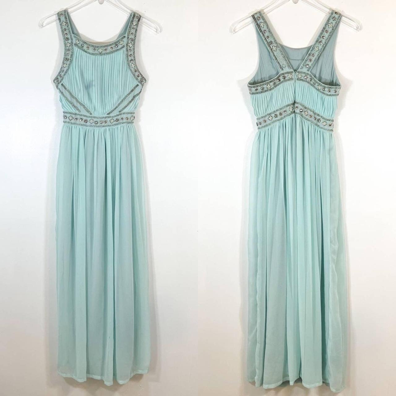 Forever 21 Women's Blue and Silver Dress