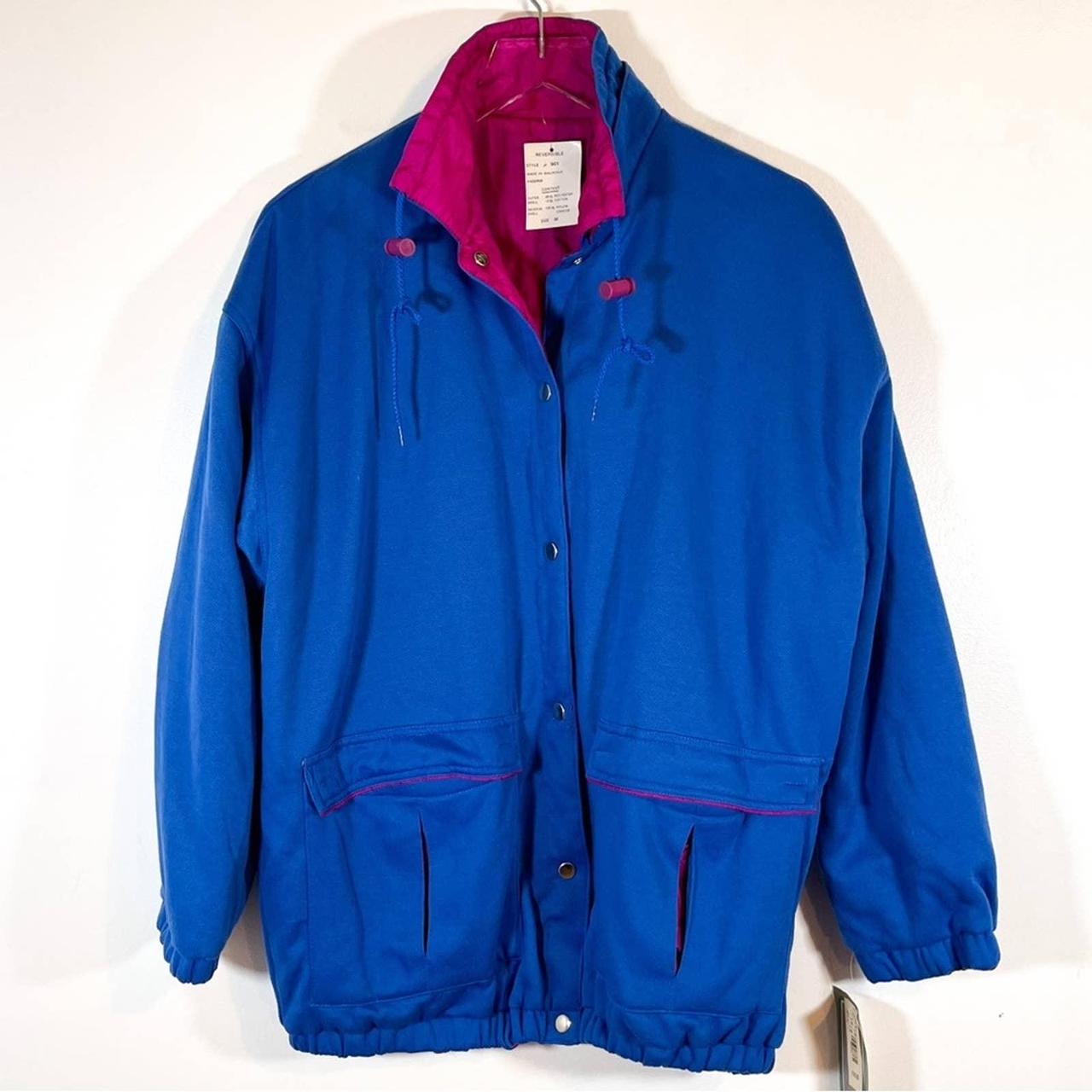 NWT Westside Vintage Reversible Jacket Blue... - Depop