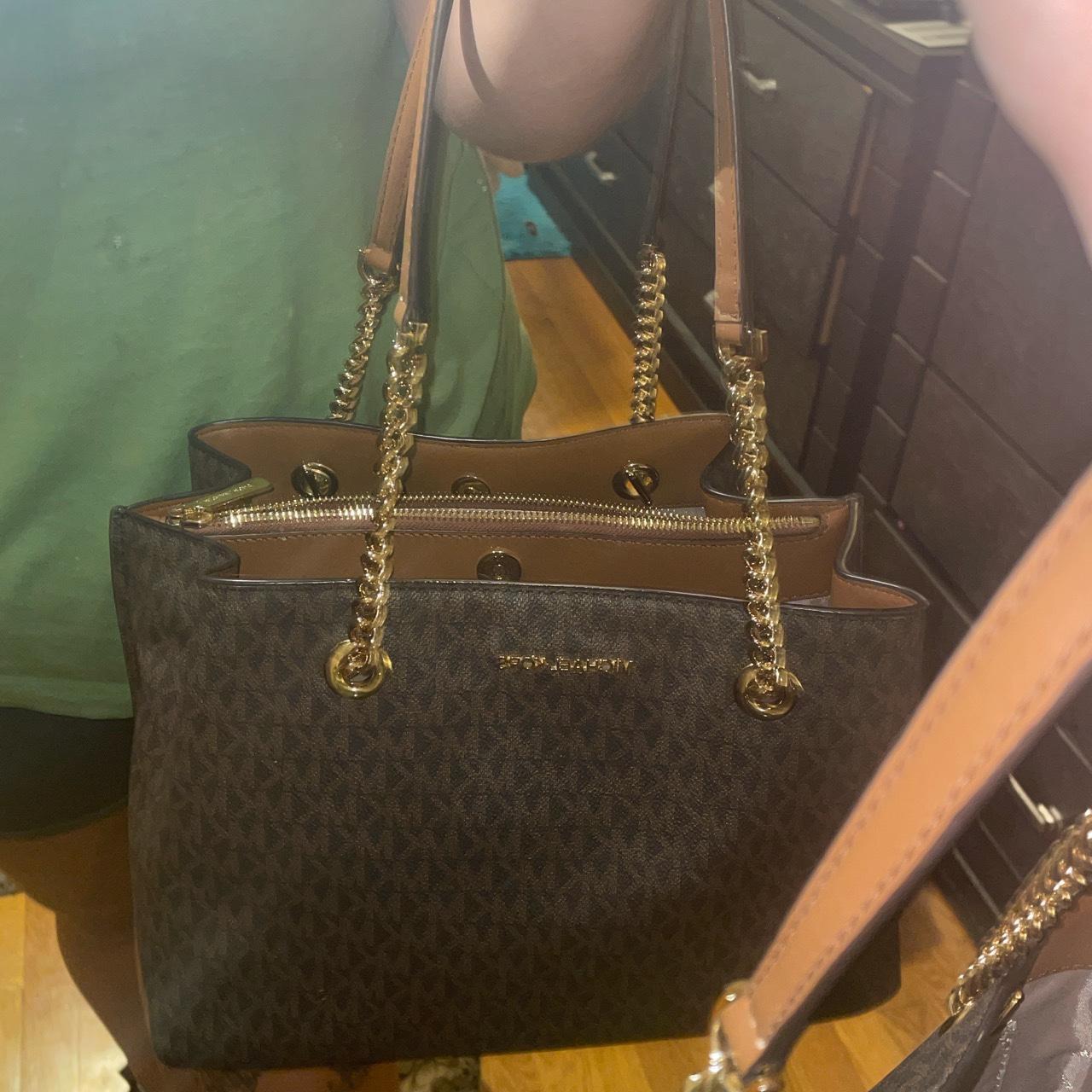 Marilyn Small Metallic Saffiano Leather Crossbody Bag | Michael Kors