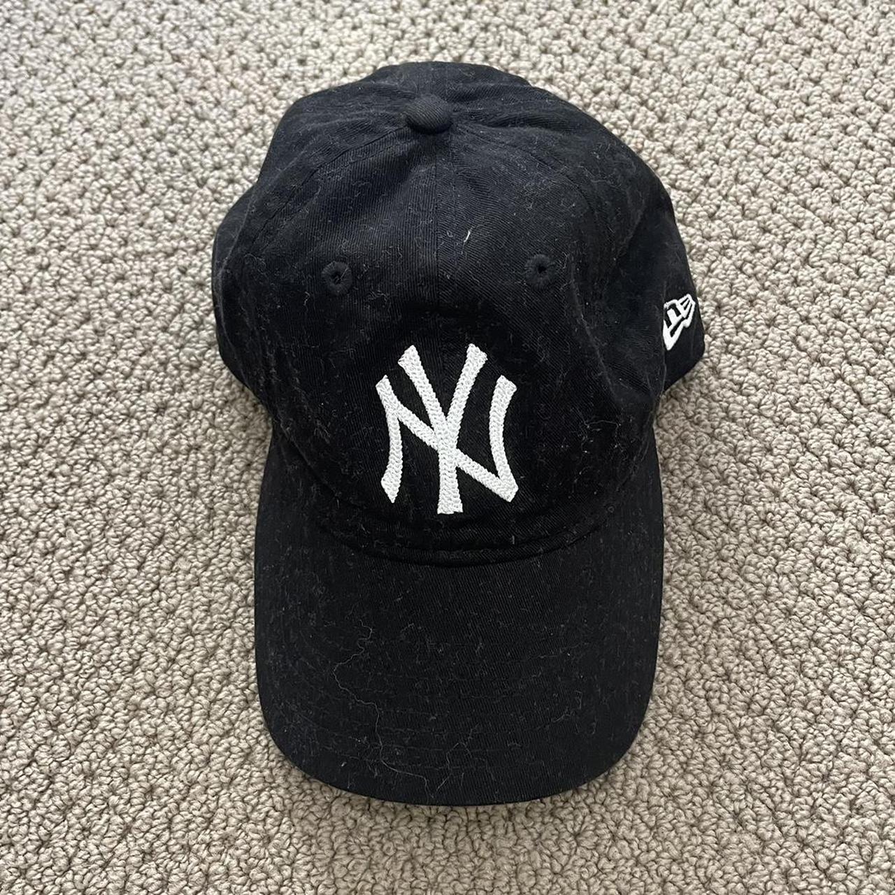 New York Yankees black baseball hat. Worn once just... - Depop