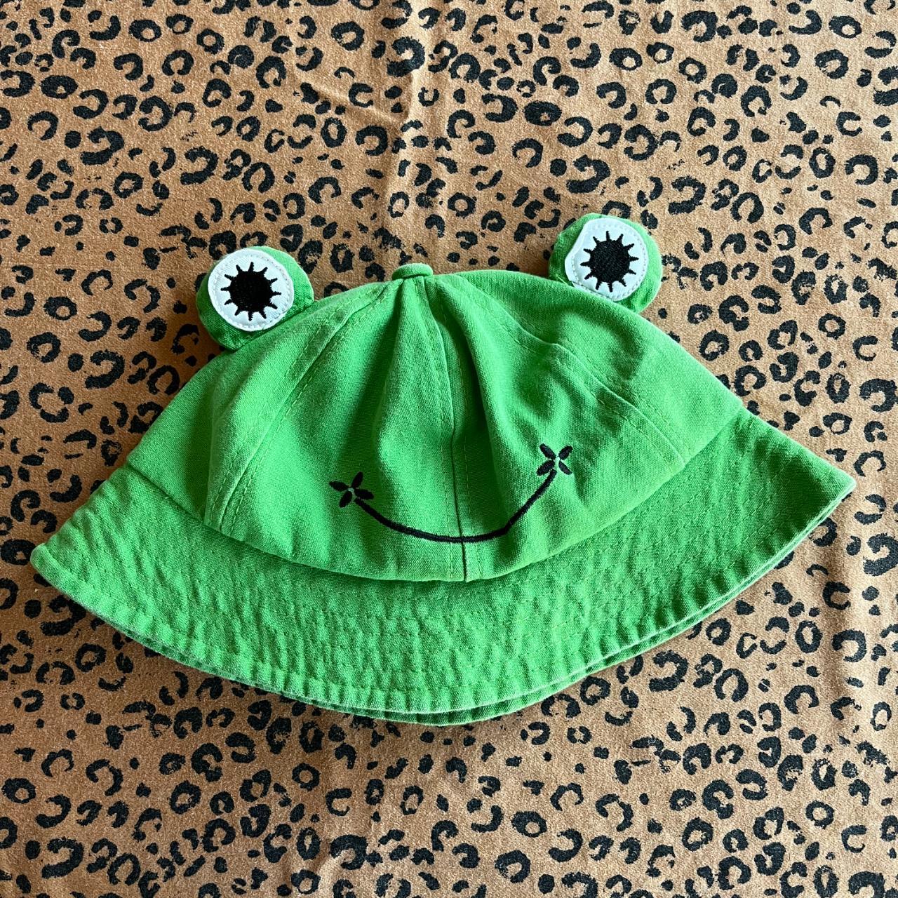 🐸 Frog bucket hat • worn like twice • has an... - Depop