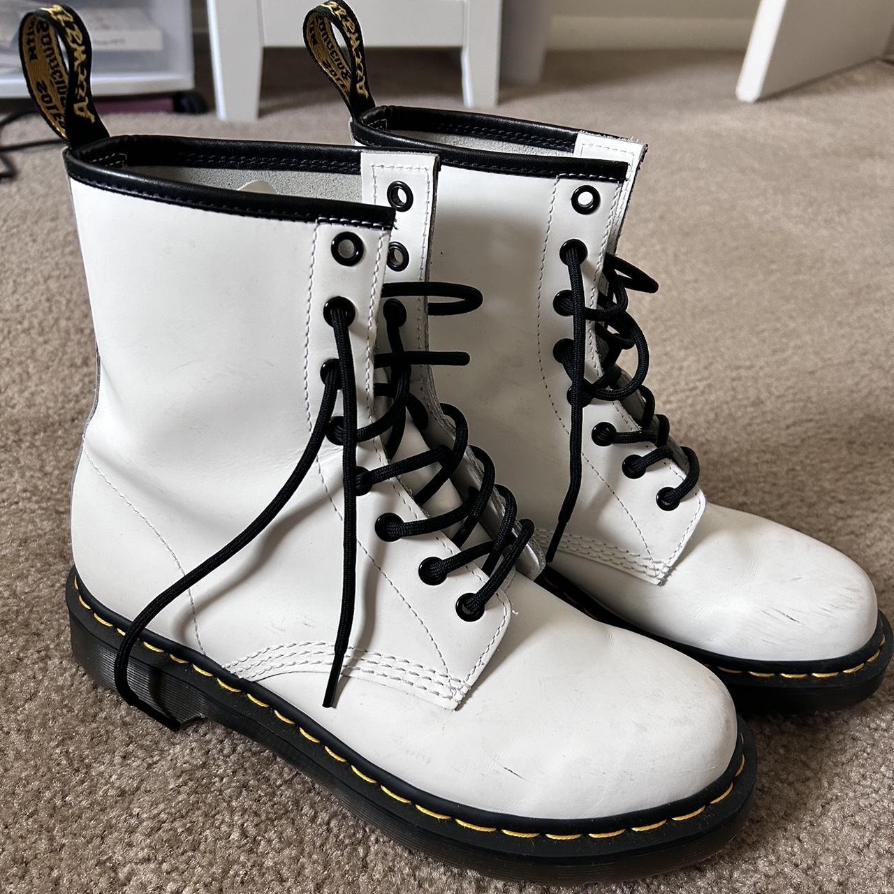 mens white dr martens boots