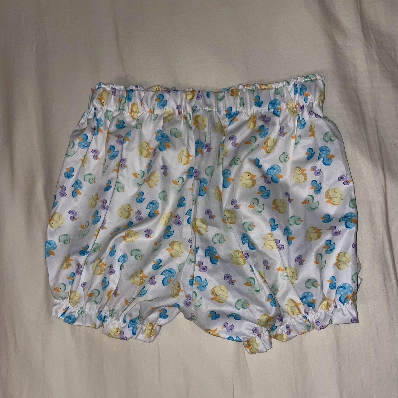 Rubber Ducky Bloomer Panties/Shorts: size small,... - Depop