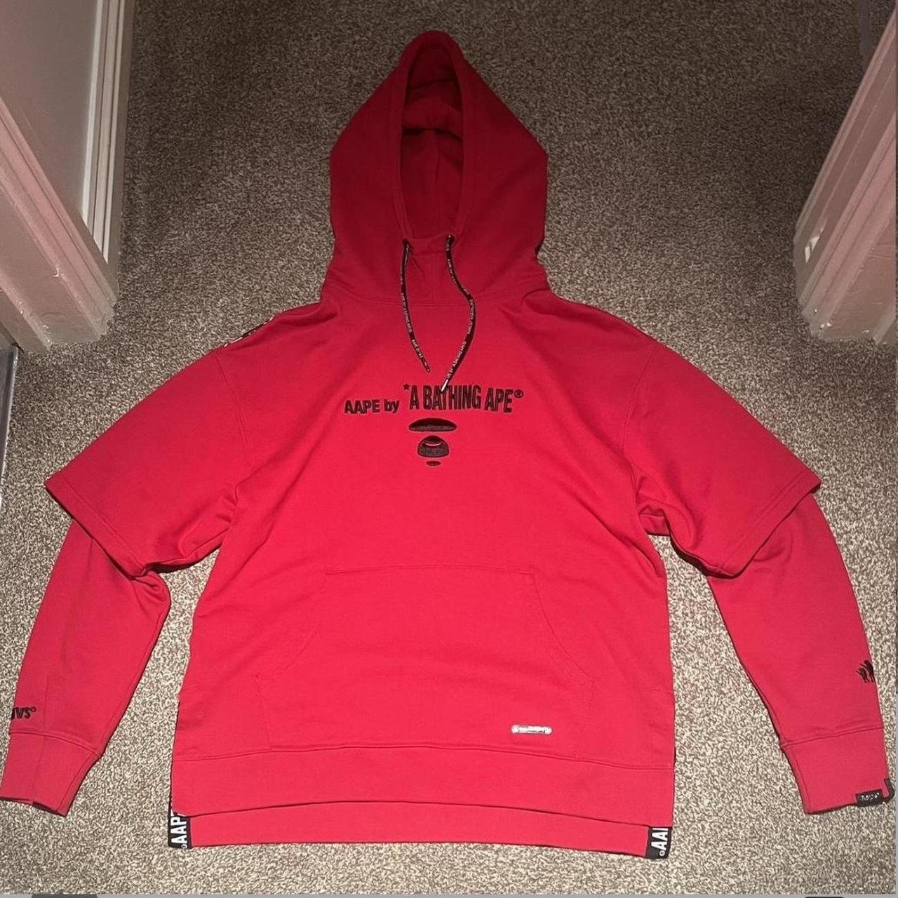 Aape by a bathing ape hoodie - red Limited edition... - Depop