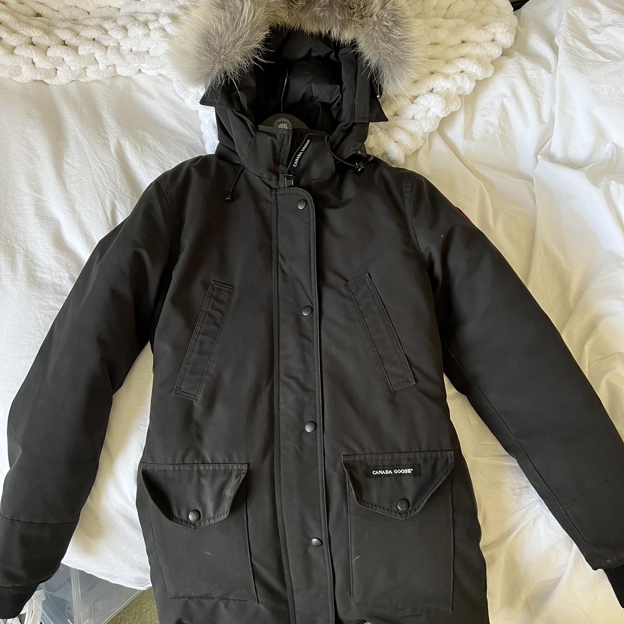 Canada goose womens trillium parka heritage black... - Depop