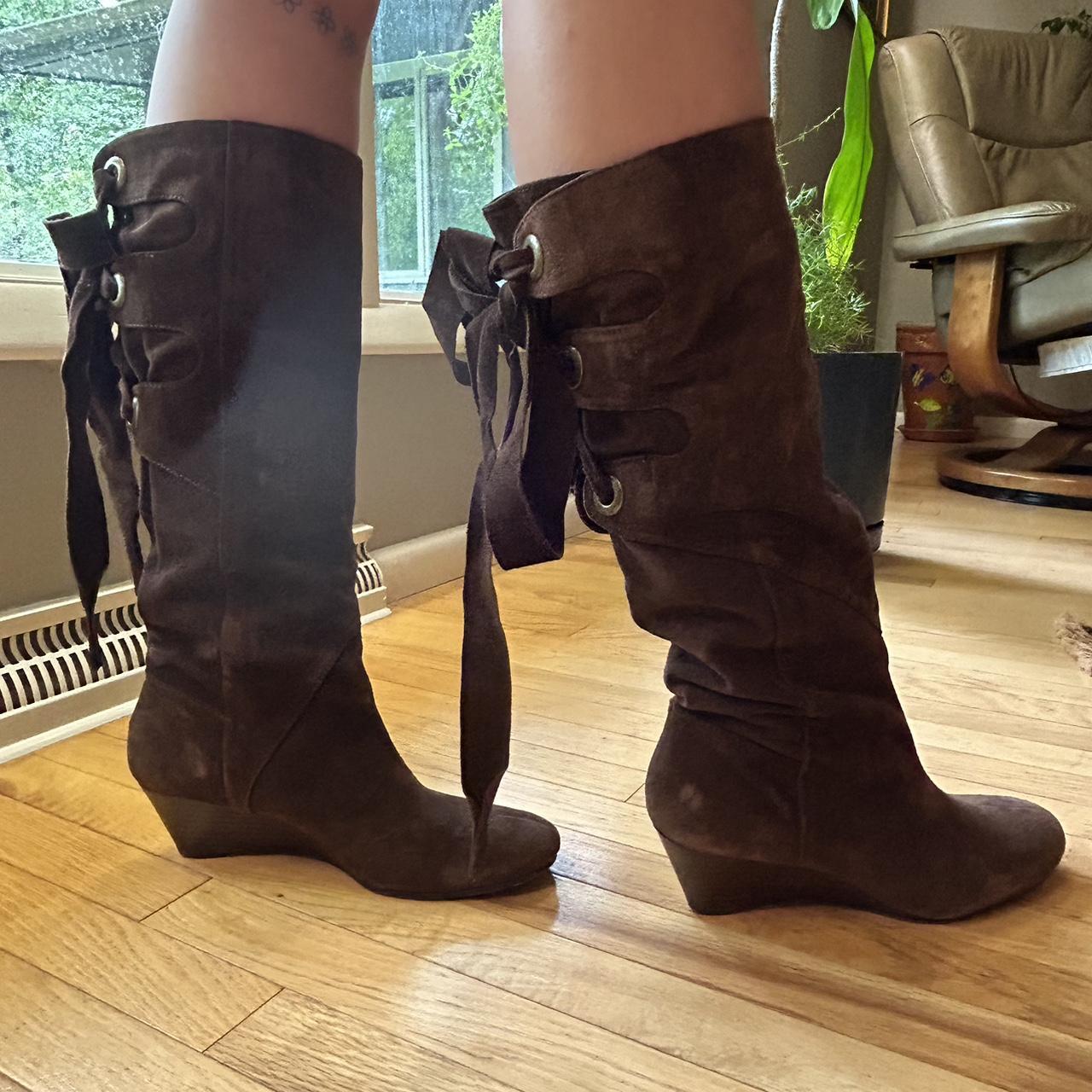 Nine west hotsell brown suede boots