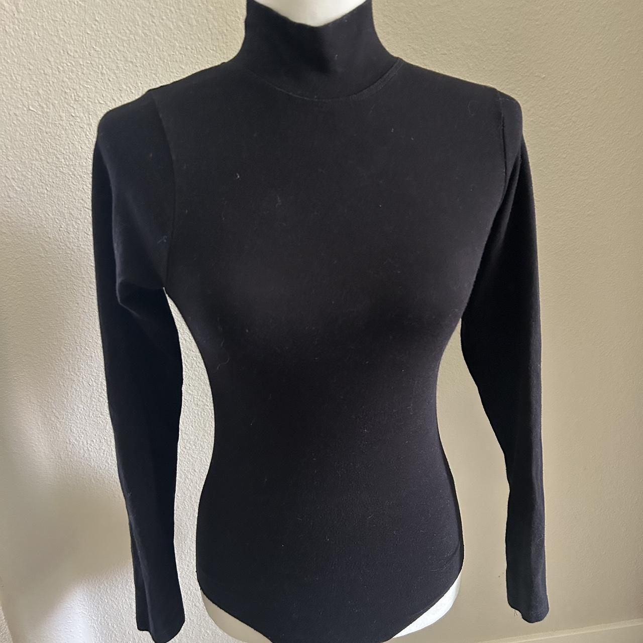 brandy melville black long sleeve turtleneck body suit