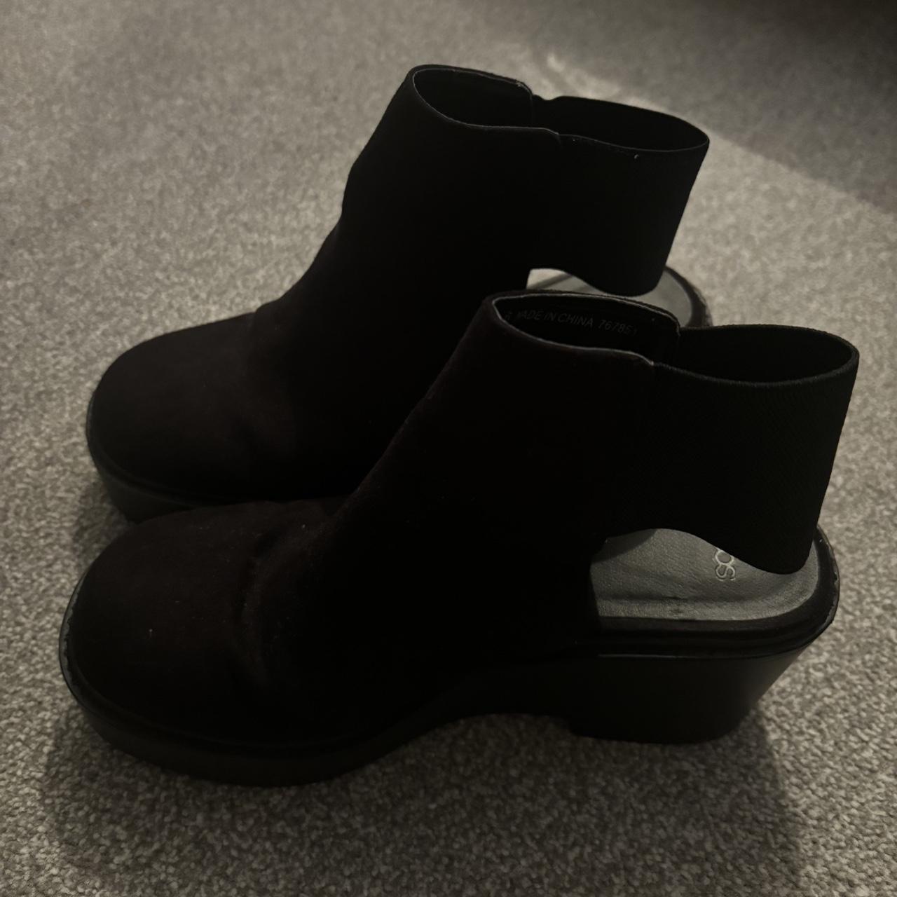 asos black heeled boots