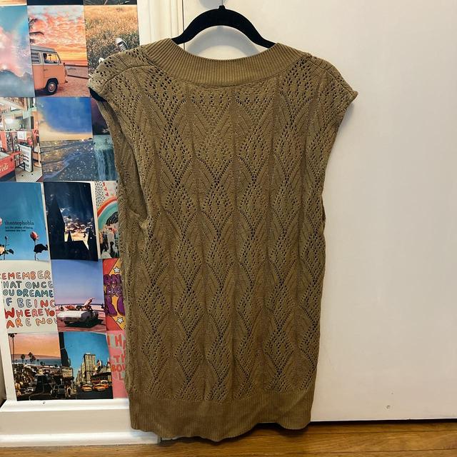 Brown Short Sleeve Sweater Tee Brand: patan Size: - Depop