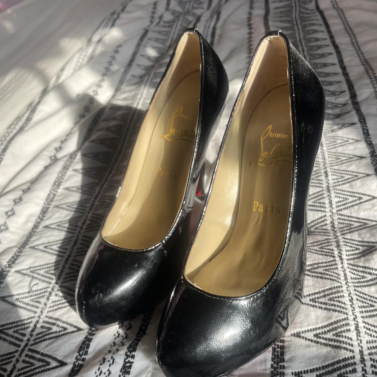 Gently used christian Louboutin classic black heels. Depop