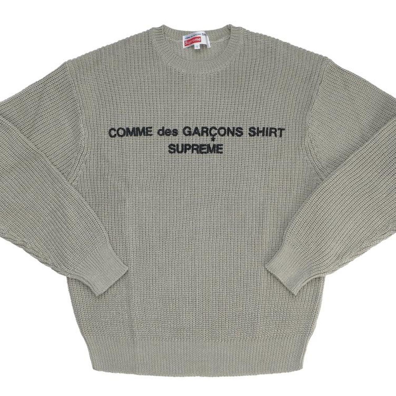 Supreme x Comme des Garcons Shirt CDG tan knit. Depop