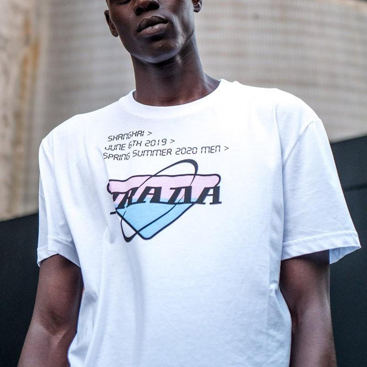 Prada Shanghai T Shirt White / pink / blue Spring | Depop