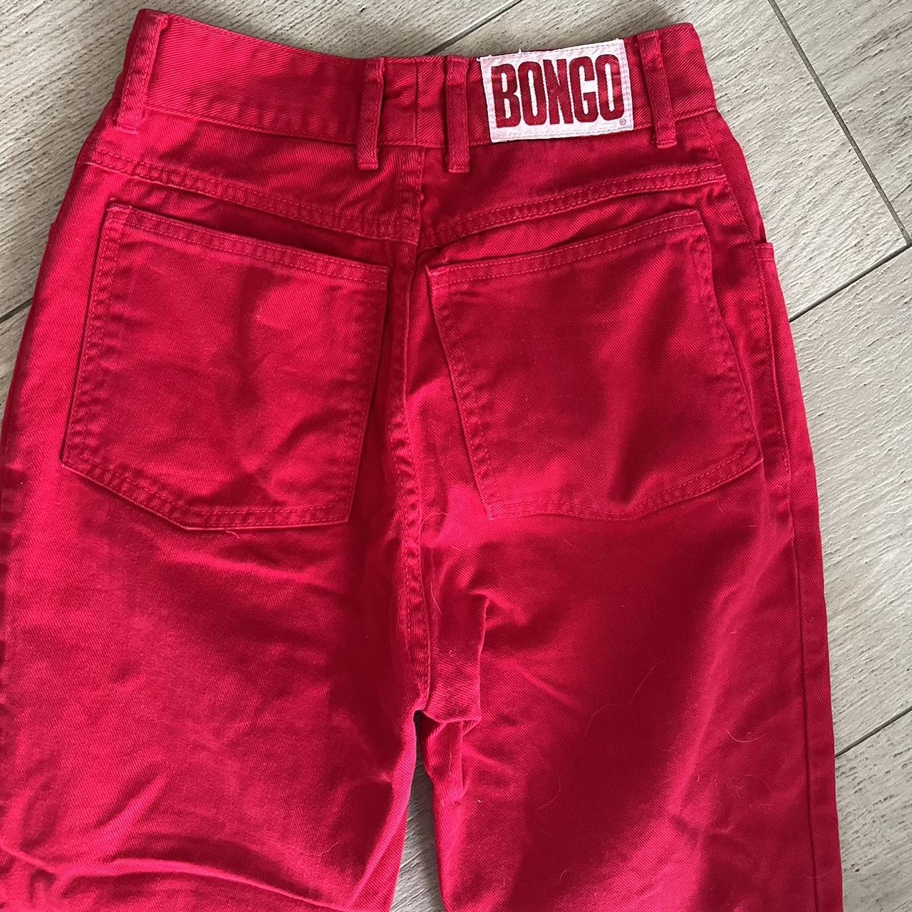 Cherry red Bongo Jeans 90s high waisted fit... - Depop