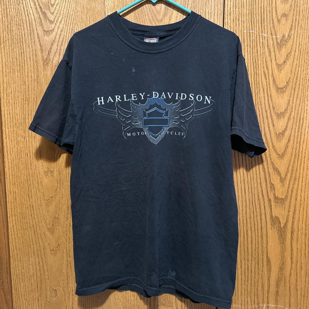 Vintage Harley Davidson Carson City Black T-Shirt -... - Depop