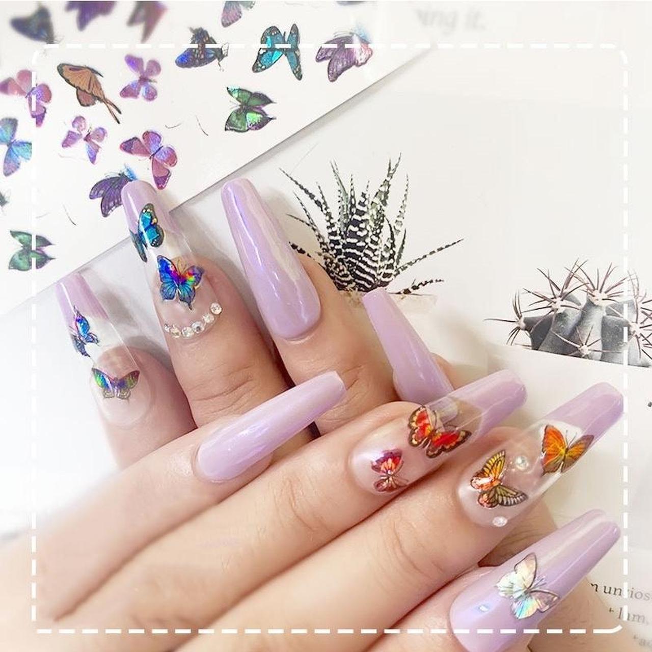 ORIS 3D Nail Art Stickers Self adhesive 5D Design Depop