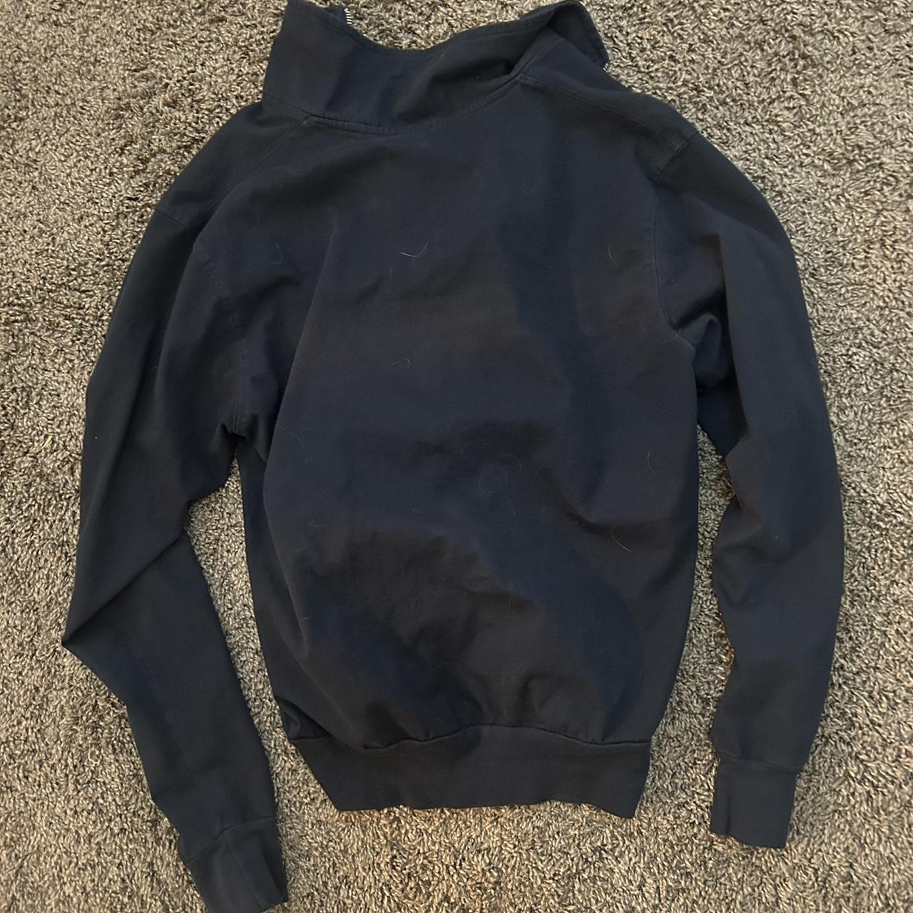 Brandy Melville Women's Navy Sweatshirt Depop
