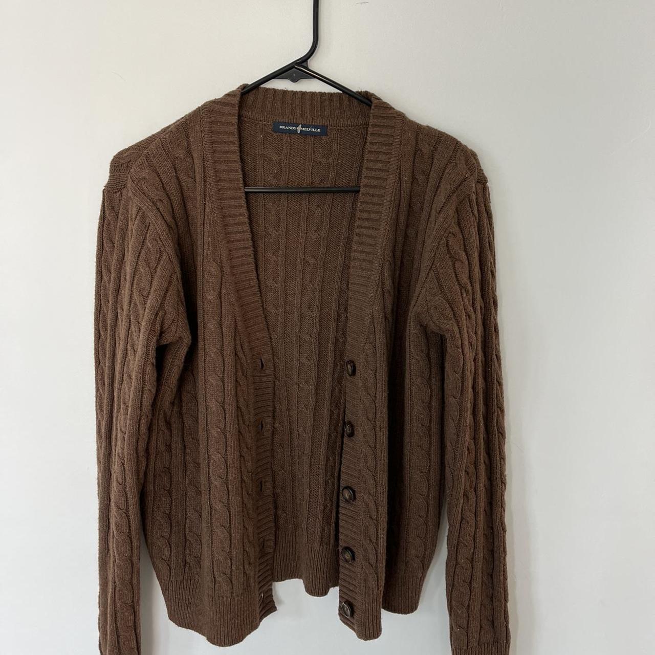 Brandy Melville Women's Brown Jumper Depop