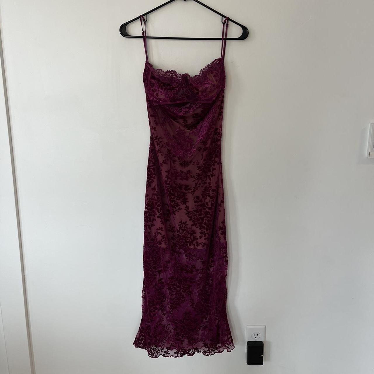 House of CB Women's Pink and Purple Dress | Depop