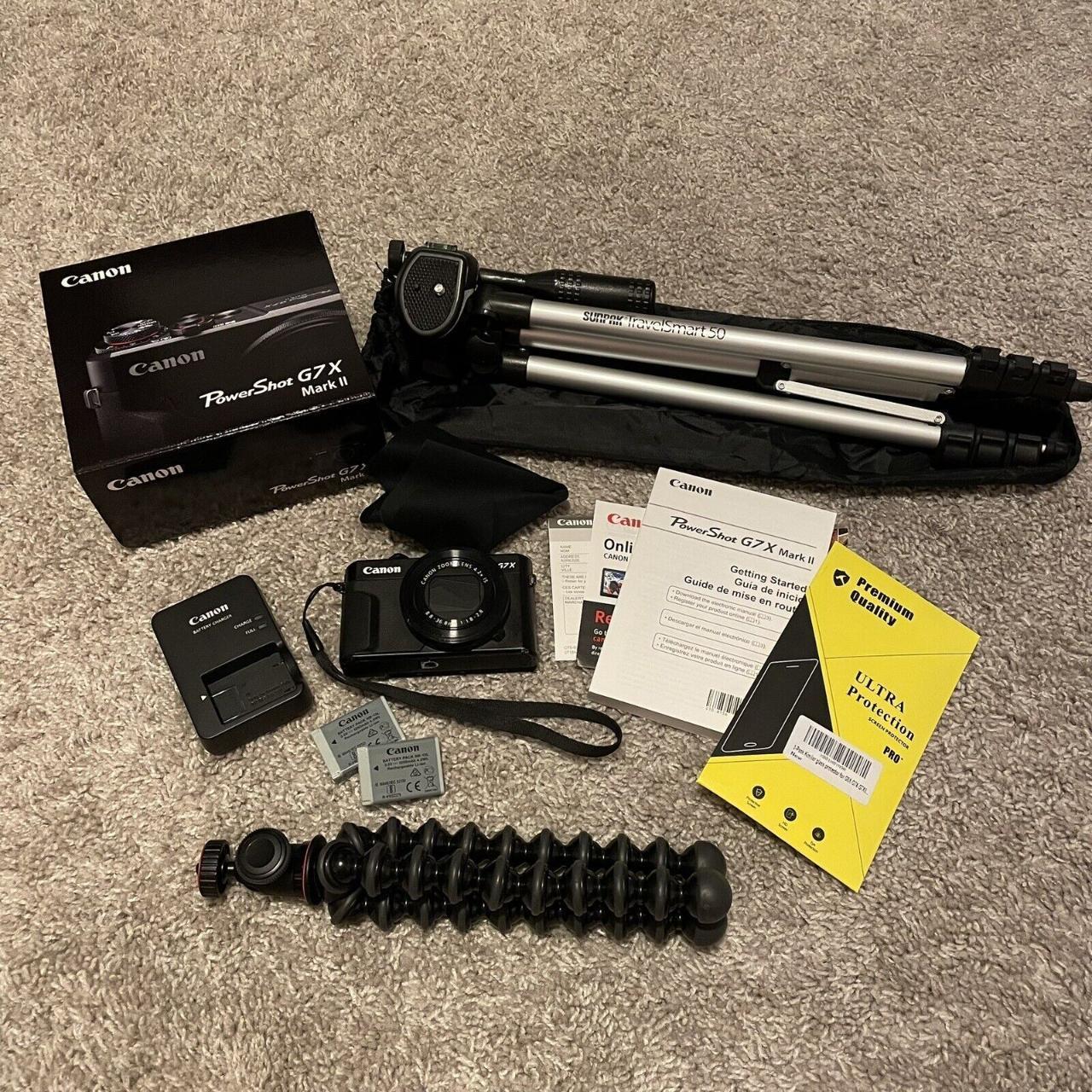 Canon PowerShot G7x Mark II with 2 Tripods, 2... - Depop