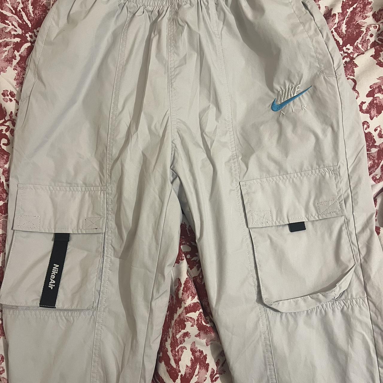 mens grey nike cuffed joggers