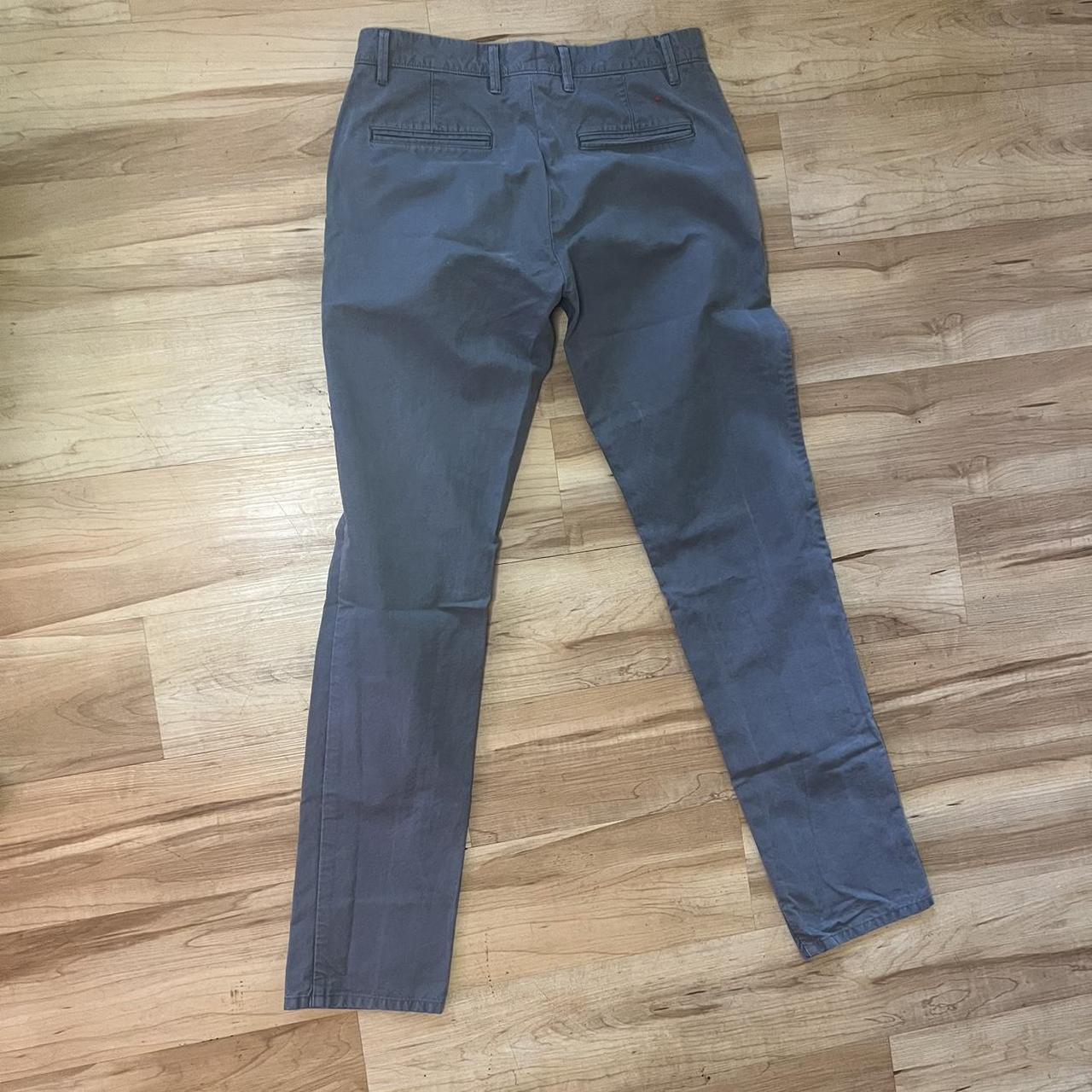 Apolis Men's Grey and Silver Trousers (2)