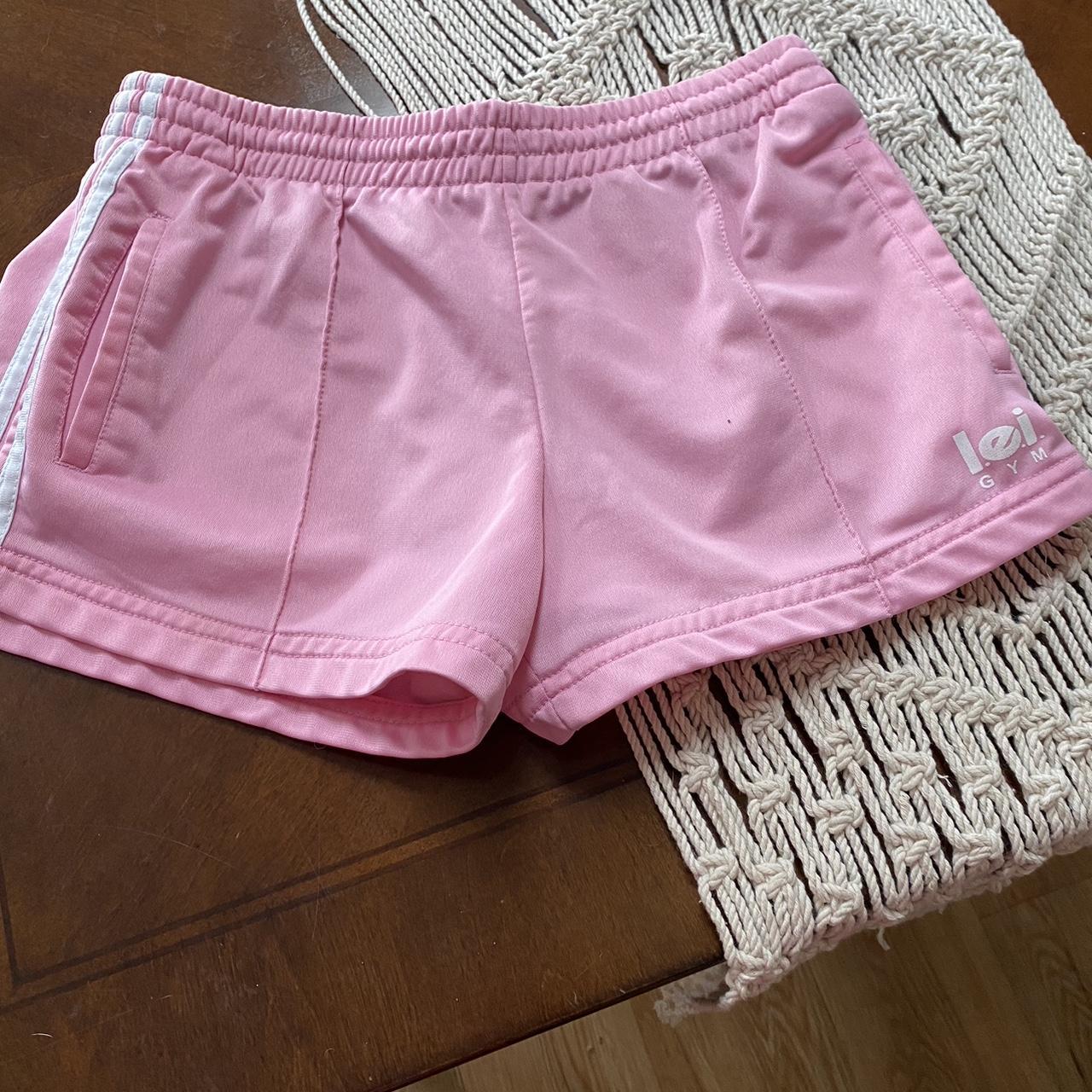 L.e.i. pretty pink gym shorts. Size medium. Like new. Depop