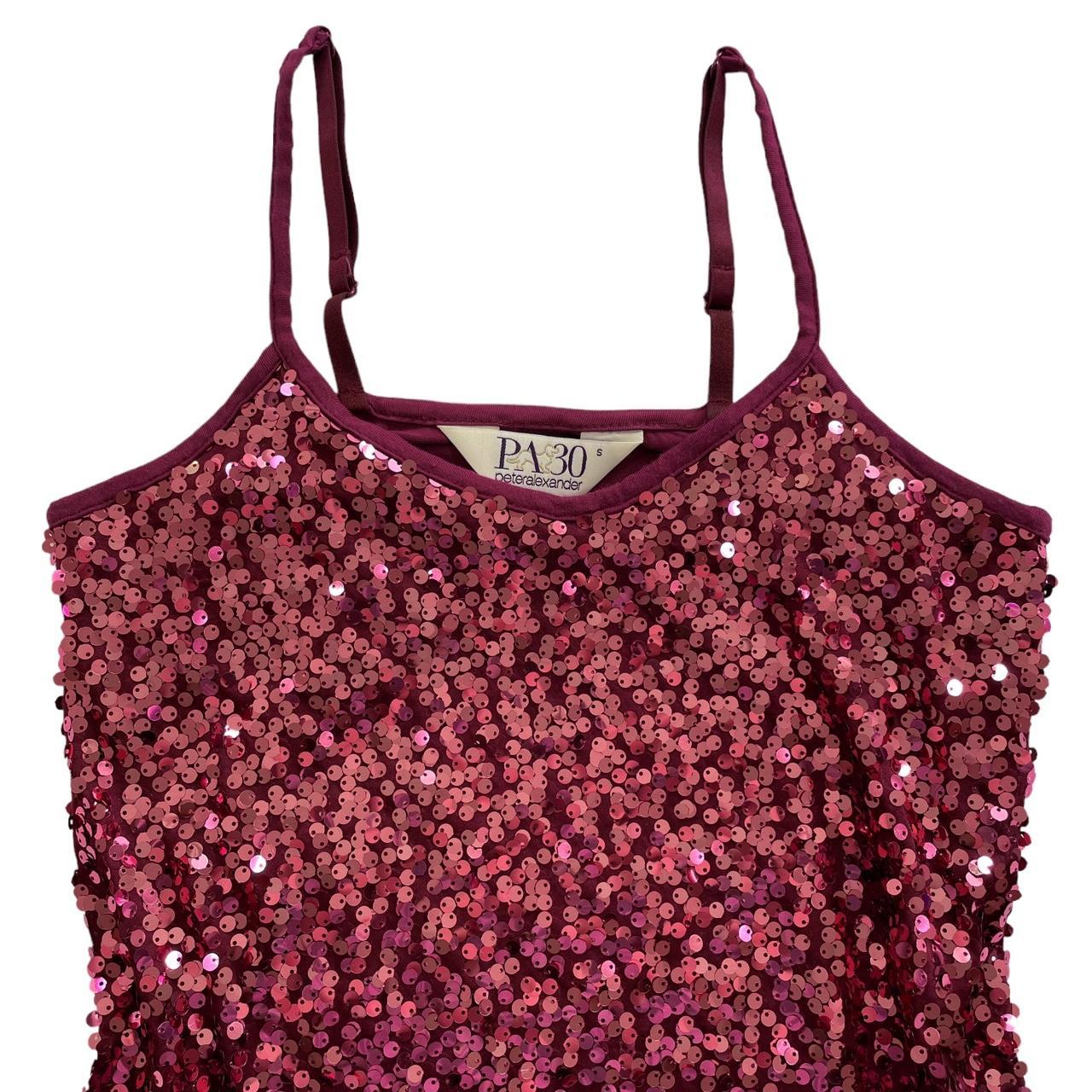 Pink Peter Alexander Sequin Night Dress Size S... - Depop