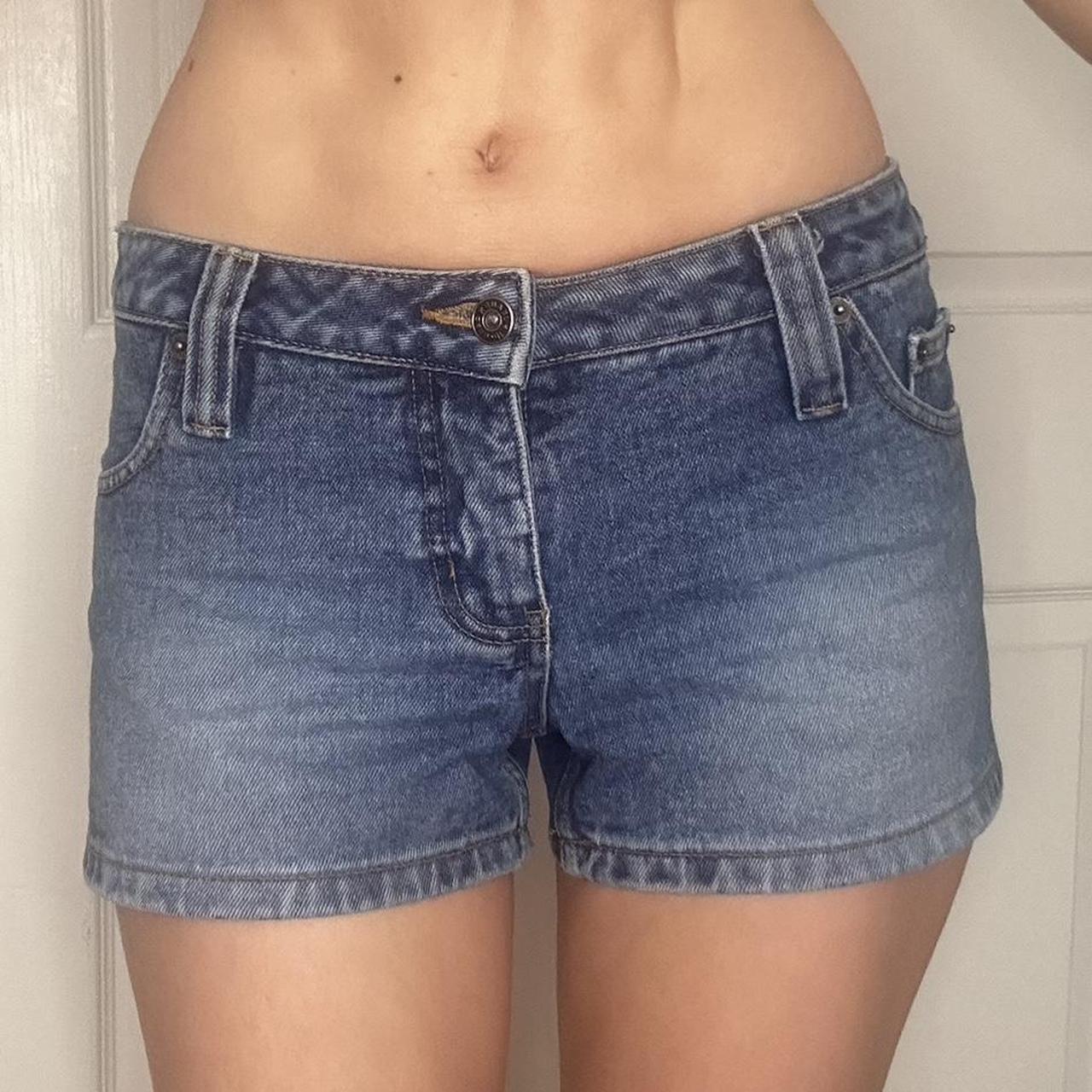 Vintage Wash Low Rise Zana Di Denim Shorts Labeled Depop