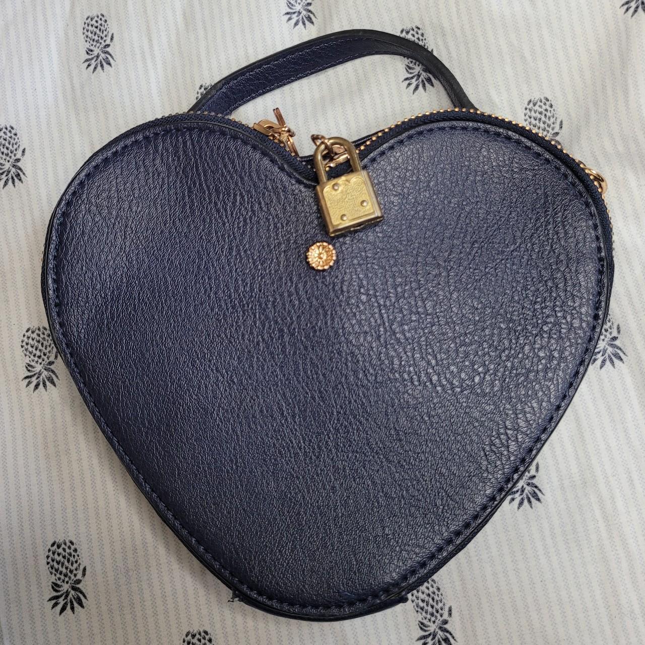 Blue heart shaped Lauren Conrad purse #lc - Depop