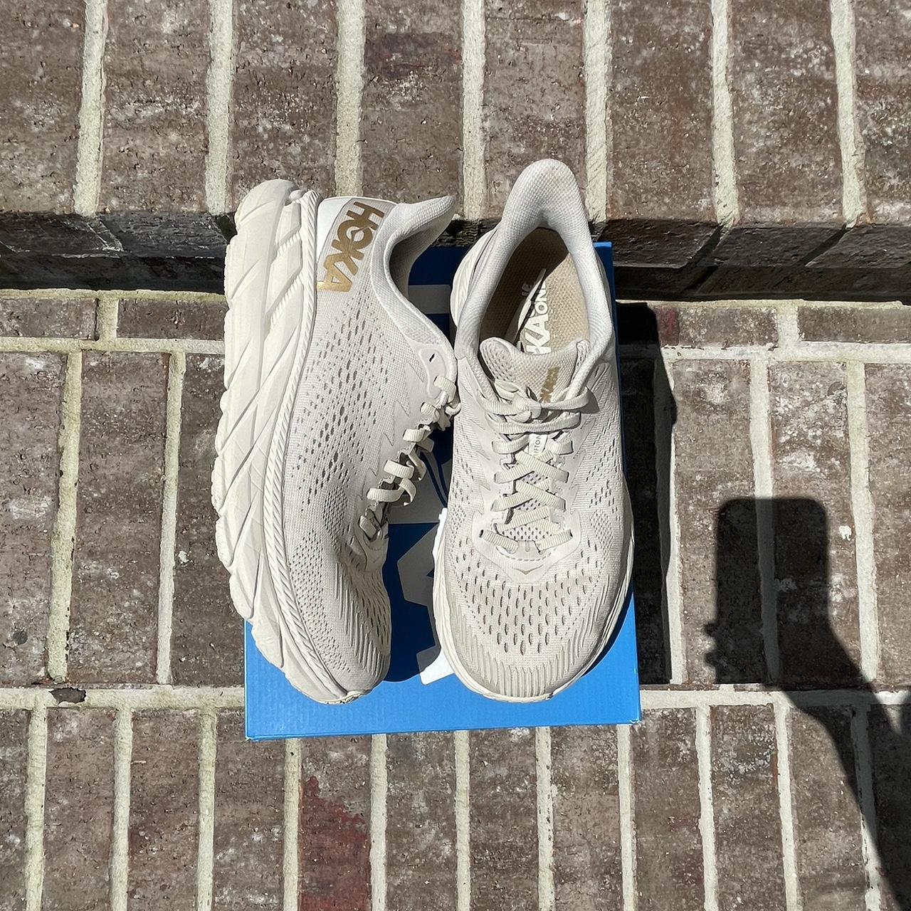 Hoka One One Women's Cream Trainers Depop