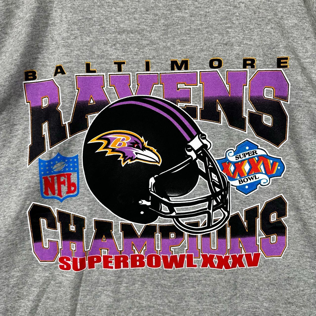 Vintage 90's Baltimore Ravens NFL Graphic T-shirt - Depop