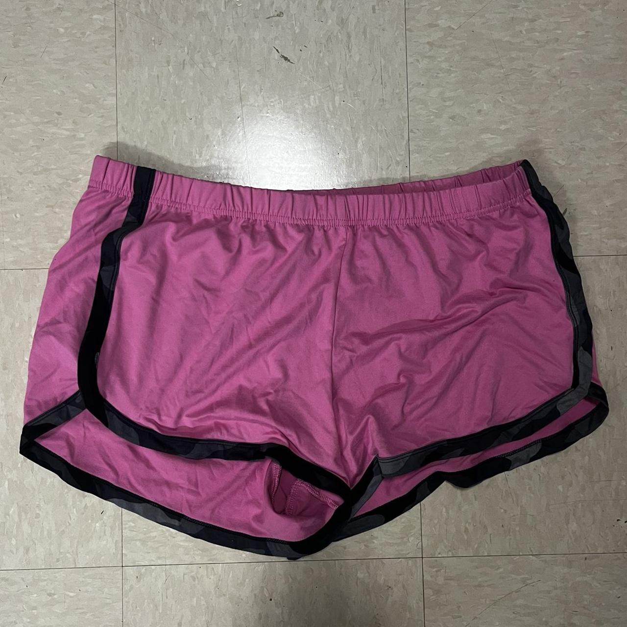 Walmart Women's Black and Pink Shorts | Depop