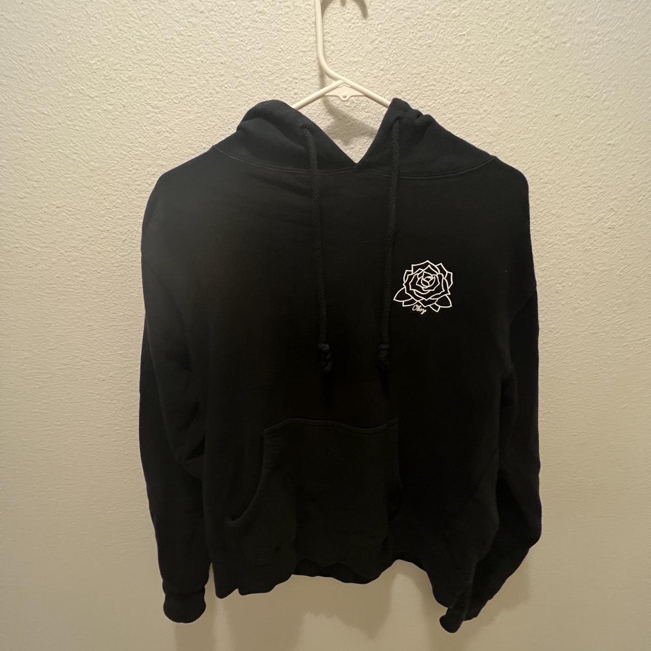 Obey black sale rose hoodie